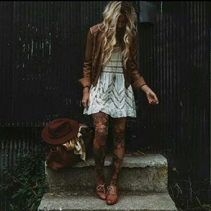 🌻FREE PEOPLE I Voile & Lace Dot Combo